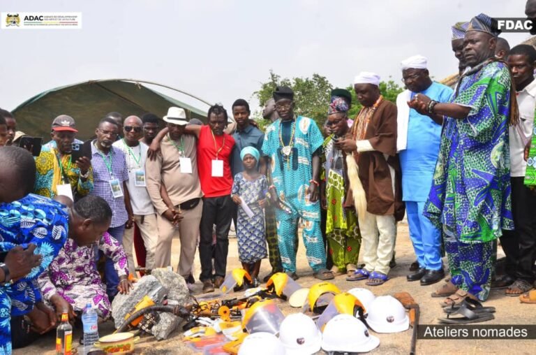 Ateliers nomades de sculpture en pierre granite de Savè : « Les génies de pierre en résonance à Fiditi »